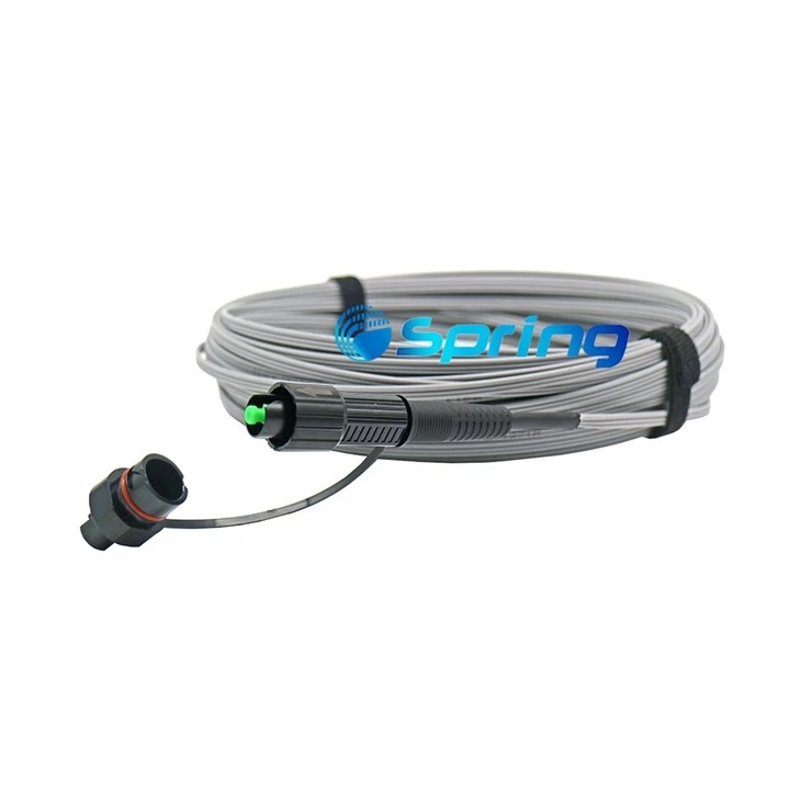 IP67 Pre-connectorized Drop Cable With Harden Connector SC/APC Outdoor Cable Assembly